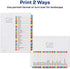 Avery 31-tab Dividers for 3 Ring Binders, Customizable Table of Contents, Multicolor Tabs, 1 Set (11846)