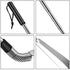 Blulu 2 Pack Stainless Steel Shoe Horns Long Handle Shoe Horn with Comfort Grip for Various Boots and Shoes Designed for Pregnant Women (Silver)