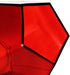 CYS EXCEL GGV101/06R-1P Glass Geometric, Prism, Honeycomb Vase (H-6", Open 3.2", 1PC) €¦, 6", Red