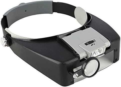 Beileshi Head Magnifier LED Illuminated Multi-Power Helmet Magnifying 1.5X 3X 8.5X 10x Magnifying Tools for Watch Repair, Arts & Crafts or As General Reading Aid