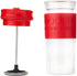 Bodum Insulated Plastic Travel French Press Coffee and Tea Mug, 0.45 L, 15oz, Red
