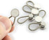 LQ Industrial Collar Extenders 6PCS Metal Expands Top Neck Tie Buttons Dress Shirt Button Extender White 3/8Inch