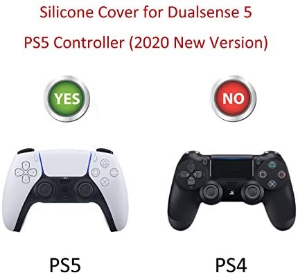 Skin for PS5 Controller Grips,Pandaren Texture Pattern Cover for Playstation 5 Controller Sweat-Proof Anti-Slip Silicone Cover Hand Grip with 8pcs FPS Pro Thumbsticks Cap Protector(Camouflage Blue)