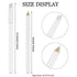 Nail Whitening Pencil 2-in-1 White Nail Pencil DIY Nail Design Manicure with Cuticle Pusher