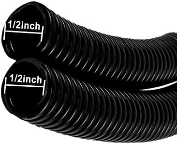 Cacovedo Dog Cat Cord Protector - 30 ft Electric Wires Covers Wire Loom Tubing Protect Wires from Chewing Through Safe Around Rabbits, Cats and Other Pets -Inner Diameter 1/2 inch