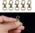 100PCS Keychain Hooks with Key Rings, Metal Swivel Lobster Claw Clasps, for Keychain Clip Lanyard, Jewelry Making, Crafts (Green Bronze)