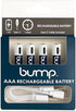 BUMP AAA Rechargeable Batteries - 4 Pack - Lithium Polymer, High Output, Fast & Long Lasting USB-C Charge, Use w/Remote Control, Battery Operated Toys, Keyboard, Wireless Mice, Charger Cable Included