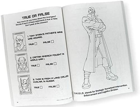 Avengers Coloring Book Set Bundle with Avengers Stickers and Superhero Door Hanger (Avengers Classic)