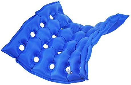 HAJIMSIU Medical Inflatable Square Air Seat Pad Cushion Adjustable Firmness & Easy Inflation for Wheelchair Sitting, Car, Office, Bed Sores, Chairs, Back Tailbone Support, Pain and Pressure Relief