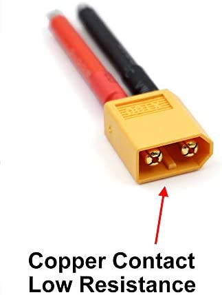 3 Pairs XT60 Plug Female and Male Connector with 12AWG Silicon Wire for RC Lipo Battery Cable Drone