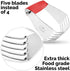 Zulay Kitchen Dough Blender - Stainless Steel Pastry Cutter, Heavy Duty Dough Cutter With Blades, Pastry Blender And Butter Cutter - Pastry Cutter For Baking (Red)
