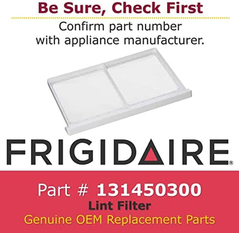 Frigidaire 131450300 Lint Filter Dryer