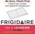 Frigidaire 131450300 Lint Filter Dryer