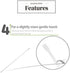 Cast Itch Scratcher and Cleaner Sanitizer for Itching and Cleansing Cast Covered Arms and Legs Relief from Itch 2 Sticks Included