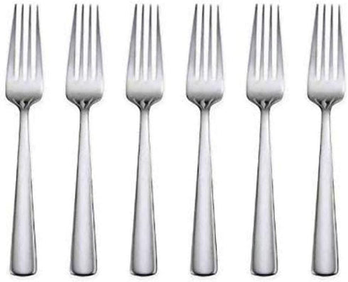 Oneida Aptitude Everyday Flatware Dinner Forks, Set of 6, 18/0 Stainless Steel, Silverware Set