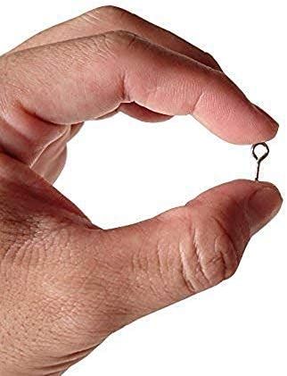 IDEALSV (304) Stainless Steel Small Mini Screw Eyes Pin Hook for Jewelry, Cork Bottles,Resin, Bead,300 Pack 0.39x0.16inch Tiny Hook Screws Ring