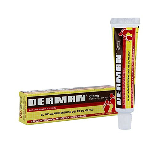 Derman Antifungal Cream for the Treatment of Athlete's Foot (3 Pack (0.88 Ounce))