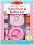 Melissa & Doug Mine to Love Time to Eat Doll Accessories Feeding Set (8 pcs) , Pink