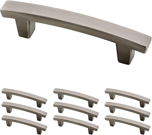 Franklin Brass Heirloom Silver Pierce Handle Pull, Cabinet Handles and Drawer Pulls for Kitchen Cabinets and Dresser Drawers, 3 Inch, 10-Pack, P29519K-904-B, Cabinet Hardware