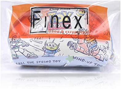 FINEX 2 pcs Set Toy Story PU Leather ONE Cosmetic Bag Make up Organizer + ONE Coin Purse with Straps
