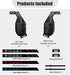 AMVR Controller Grips for Oculus Quest 2, Controller Protector Cover with Anti-Throw Adjustable Knuckle Straps (Black)