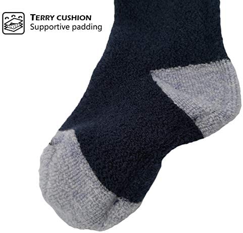 2 Pairs Toddlers Merino Wool Winter Snow Socks Over-the-Calf Kids Boy Girl Ski Snowboard Socks