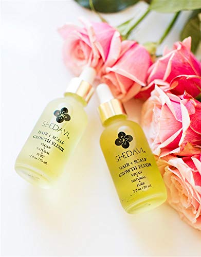 Shedavi Vegan Healthy Hair Growth Oil Serum With Botanicals - Hair Growth for Women & Men - Hair Treatment for Dry Damaged Hair and Scalp With Argan, Coconut, Castor, Tea Tree Oil For Hair Growth