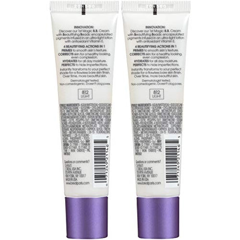 L'Oreal Paris Makeup Magic Skin Beautifier BB Cream, Light, 2 Count