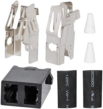 HIFROM Replacement WB17T10006 Range Surface Burner Element Receptacle Block Refrigerator Oven Plug Connector Compatible with GE Stove (2pcs)