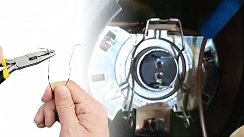 Universal Headlight Retainer Spring Clips Clamp Headlamp Dip Dipped Beam Bulb Holder Clips for H1/H3/H4/H7