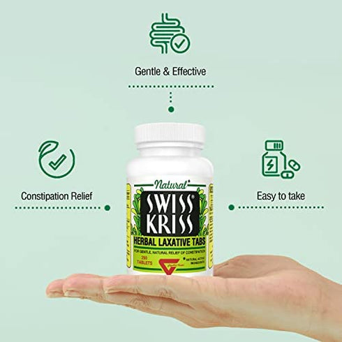 Modern Natural Products Swiss Kriss Herbal Laxative - 250 Tablets (2 PACK)