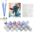 Kimily DIY Paint by Numbers for Adults Kids Disney Lilo and Stitch Paint by Numbers DIY Painting Disney Acrylic Paint by Numbers Painting Kit Home Wall Living Room Bedroom Decoration Lilo Stitch Surf