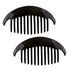 Camila Paris CP2872/2 French Hair Side Combs, Black Interlocking Combs French Twist Hair Combs, Strong Hold Hair Clips for Women Bun Chignon Up-Do, Styling Girls Hair Accessories, Made in France