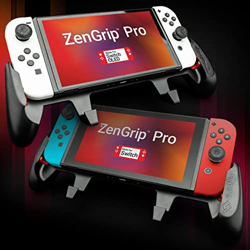 Satisfye - ZenGrip Pro Gen 3 OLED, a Switch Grip Compatible with Nintendo Switch - Comfortable & Ergonomic Grip, Joy Con & Switch Control. #1 Switch Accessories Designed for Gamers (Black)