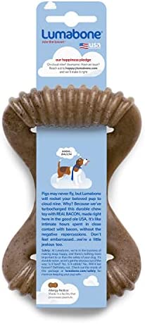 Lumabone Real Bacon Flavored Small Dental Dog Chew Toy