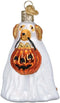 Old World Christmas Trick or Treat Pooch Glass Ornament Free Box 26088
