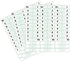 Redi-Tag Pre-Printed 1-10 Index Tabs, Permanent Adhesive, 7/16" x 1", 104 Tabs Per Pack, White with Black Print, 1-Pack (31001)