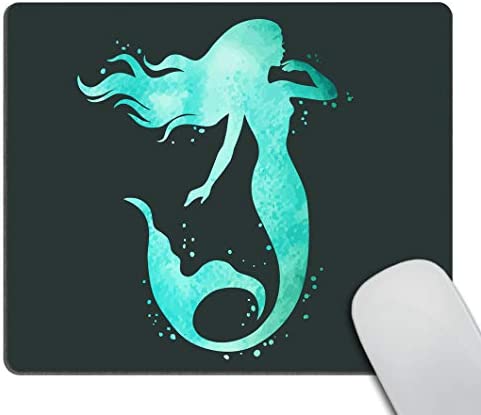 Smooffly Mermaid Mousepads Mermaid Mousepad Desk Accessory Cute Mouse pad Mermaid Decor 9.5 X 7.9 Inch (240mmX200mmX3mm)