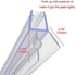Cozylkx Frameless Shower Door Bottom Seal with Drip Rail for 3/8"(10mm) Glass, Length 27.5"/0.7m, Glass Door Sweep Stop Shower Leaking