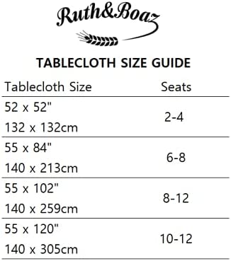 Ruth&Boaz Traditional Scottish Tartan Plaid SquareTablecloth for Famly Dinners & Christmas Parties (Red, 55"X84")