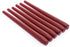 BOLSIUS 10 Pack Unscented 10 Inch Dark Red Household Taper Candles - 7.5 Hour Burning Time - Premium European Quality - Smokeless Dripless Taper Candlesticks - Perfect for Church, Party, and Everyday