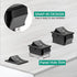 2Pcs DPDT 6 Pins 3 Position ON/Off/ON Black Rocker Toggle Switch for Car and Boat AC 20A/125V 16A/250V KCD2 by QTEATAK