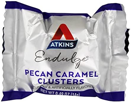 Atkins Endulge Pecan Caramel Clusters, 0.49 Ounce (Pack of 10)