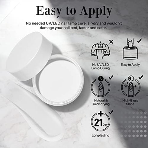 AZUREBEAUTY Dip Powder Clear Color 2Oz/56g, Basic Transparent Acrylic Dipping Powder Crystal French Nail Art Starter Manicure Salon DIY at Home, Odor-Free, Long-Lasting, No Nail Lamp Needed