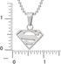 DC Comics Superman Jewelry for Women Stainless Steel Cutout Logo Pendant Necklace