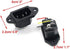 Antrader 2pcs IEC 320 C14 Male 3 Pins Screw Mount Inlet AC Power Plug Adapter Connector Socket AC 250V 10A Black with Wires