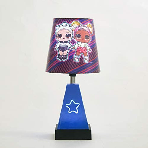 Idea Nuova LOL Surprise 2 in 1 Table Lamp with Nightlight, 11.5" H x 5.5" W