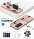 LERCIOR Portable 3 in 1 Charging Station for Apple Devices Foldable Charger Station for Apple Watch 7/6/SE/5/4/3/2/1 Charger Stand, Charging Dock Station for iPhone AirPods Pro 3/2/1 Rose Gold