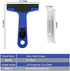 Razor Blade Scraper, 4" Scraper Tool with 10 Extra Replacement Metal Blades, Razor Scraper Remover for Cleaning Paint, Caulk, Adhesive, Label, Decal, Sticker from Window, Glass, Tile, Floor, Stove Top