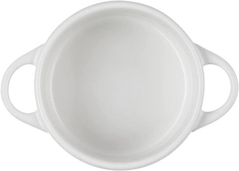 Le Creuset Stoneware Mini Round Cocotte, 8 oz., White
